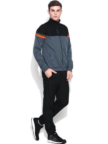  Full Zip Closer, Long Sleeves, Line Black And Grey Blocked Sporty Jacket For Mesh Age Group: Adults