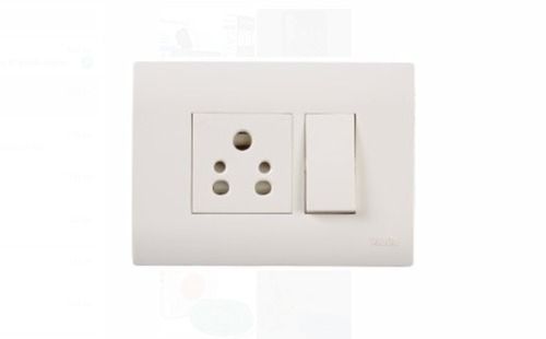 Polycarbonate  Rectangle Shape White Color Electric Switch, Related Voltage 6Apeare, Ip 65