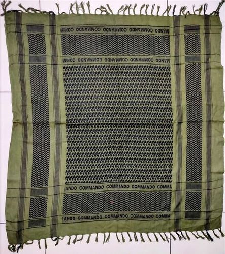 Cotton 100% Cotton, Soft And Day Long Comfortable Printed Green And Blue Color Arafat Scarf