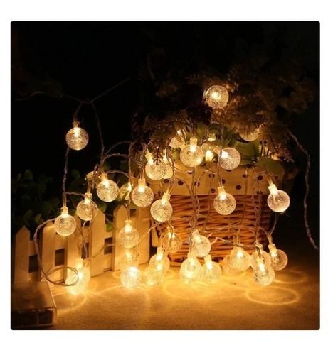 Warm White Balls String Lights For Home Decoration And Party Festival