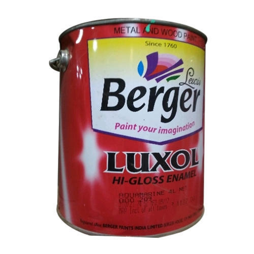 Any Color Berger Luxol High Gloss Enamel Metal And Wood Paint, Perfect For Walls And Ceilings