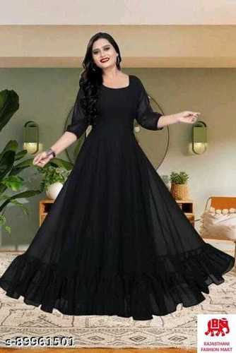 Discover more than 80 black plain gown