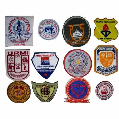 Excellent Stitching, Colorfastness, Optimum Finish And Soft Cotton Cloth School Badges