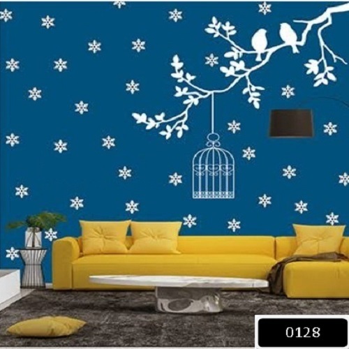 Heaven Decors Tree Branch With Bird Cage Wall Paint And Wallpaper in Dist-  24 Parganas North, Barasat - Sajal Sales