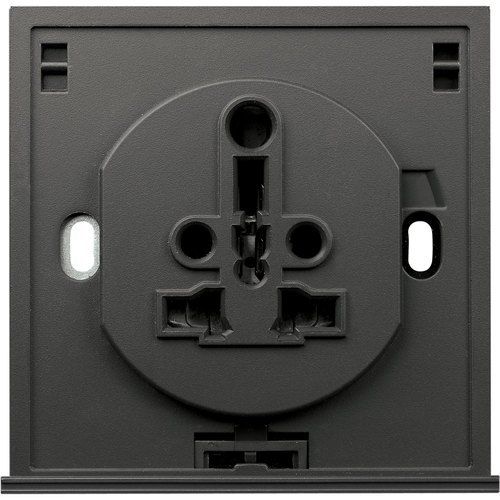 Black Heavy Duty And Long Durable Schneider Ulti Impress International Socket For Domestic Purpose