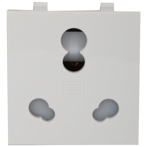 High Efficient White 16A Anchor Roma Single Socket For Electric Fittings Application: Consumer Electronics