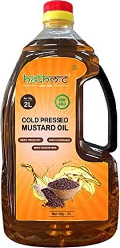 Light And Nutty Taste Organic Hathmic Cold Pressed Mustard Oil (2 Liter)