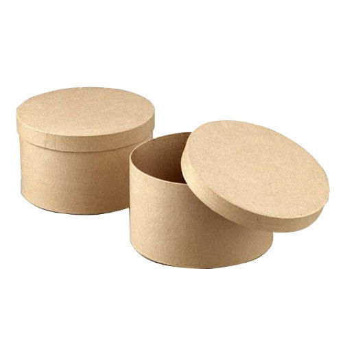 Light Weight, Easy to Use and Perfect for Storage Brown Round Gift Box Carton Box