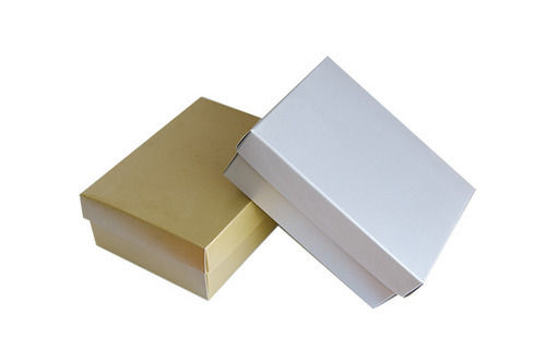 Portable, Light Weight, Easily, Quickly Pack White and Golden Small Carton Box for Packaging Use