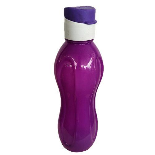 Purple Color Plastic Water Bottle With Round Shape and Light Weight, Durable