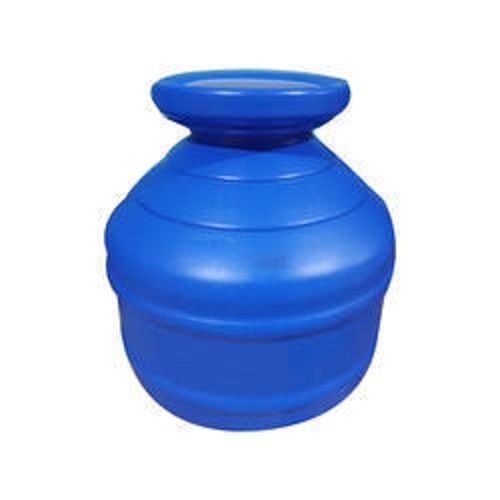 Round Shape Blue Plastic Water Pot With Light Weight And Easy to Use