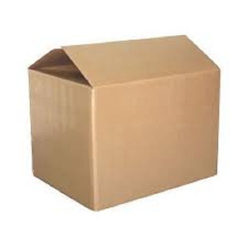 Square Shape Lightweight And Strong Brown Plain Corrugated Packaging Box
