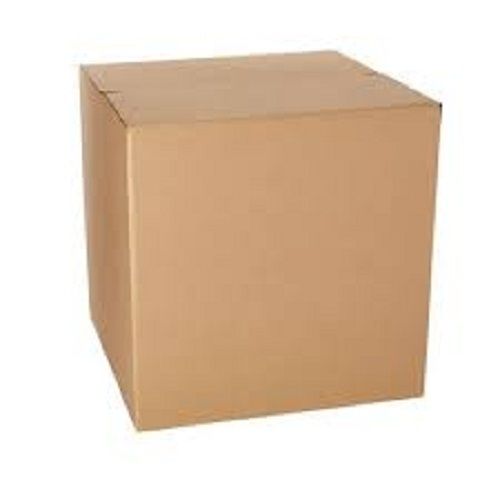 Brown Square Shape Rectangular Corrugated Packaging Box For Industrial Purpose