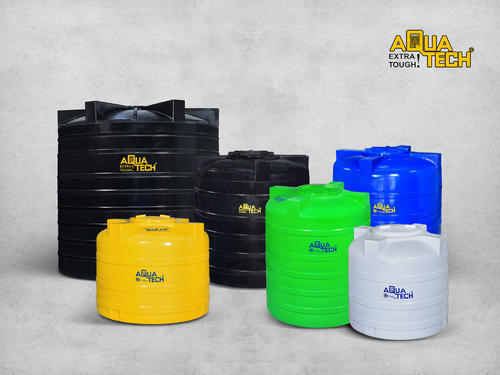 Cylindrical 500-1000 Liters Plastic Water Tank Used In Home And Hotel