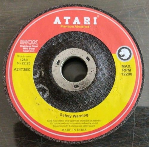 Alumina Oxide Atari 125X6 Mm Depressed Center (Dc) Abrasive Wheel 