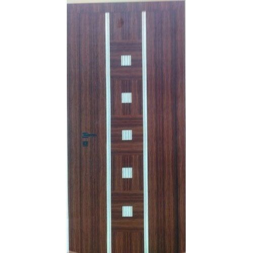 Crack Resistance Excellent Finish High Durability Chocolate And White Rectangular Wood Door Application: Kitchen