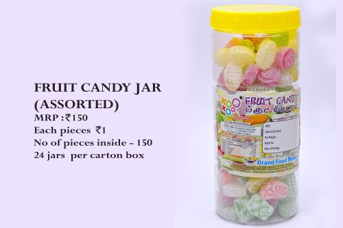 Delicious Taste All Flavour Hard Candy Multi Shape Sugar Based Fruit Candy Jar 