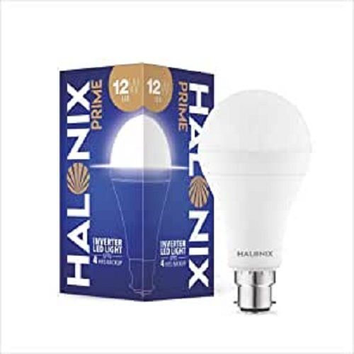 Halonix 12 Watt B22 White Rechargeable Emergency Inverter Led Bulb 