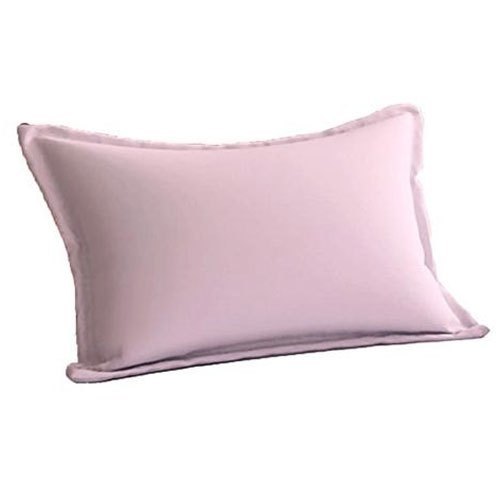 Cotton Pillow Cover - Premium Quality, Optimum Plain Pink Design | Handmade, Embroidered, Square Shape, Set of 5 pcs