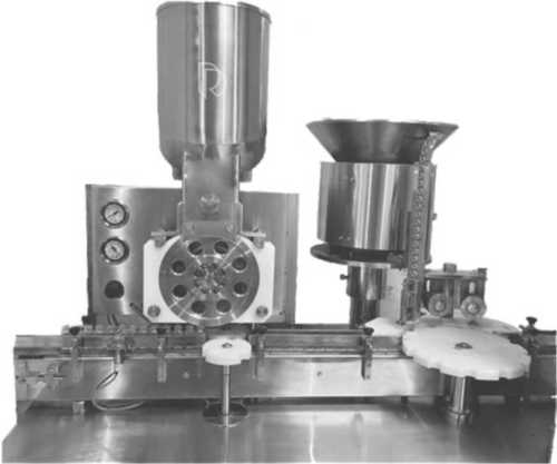 Powder Filling With Rubber Stoppering Machine