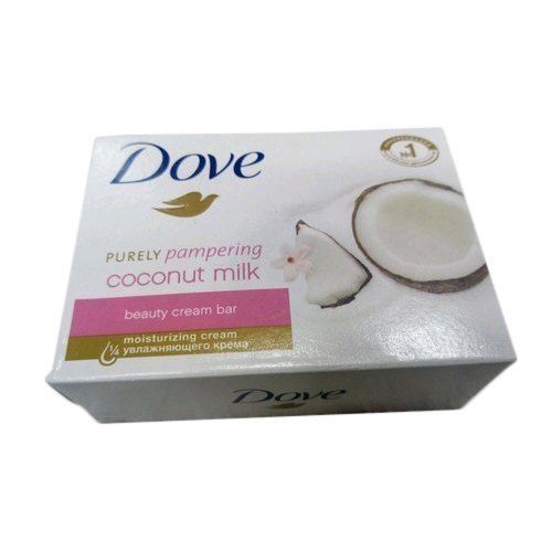 White Purely Pampering Coconut Milk Dove And Bathing Soap With Beauty Cream Bar Moisturizing Cream