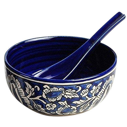 Royal Sapphire Ceramic Serving Bowl, Convenient Option For Busy Households Bowl