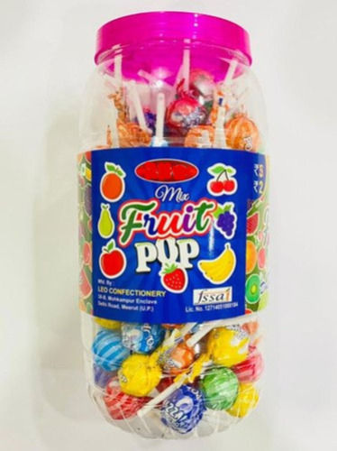 Tasty And Delicious Mix Flavour Lollipop Candy Round Shape Sweet For Kids Shelf Life: 6 Week