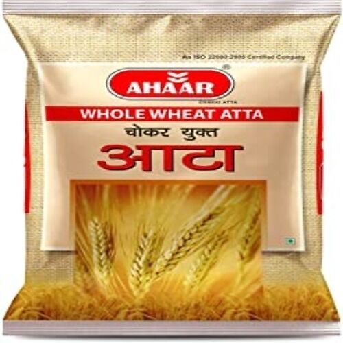 100 Percent High Quality Ahaar Whole Wheat Chokar Yukt Aata For Cooking 10 Kg