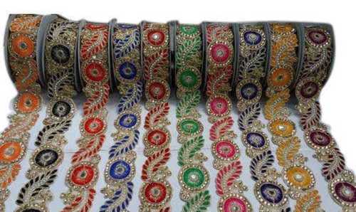 All Colour Is Available Beautiful Finishing, Attractive Design And Long Service Life Multicolor Zari Laces, For Suit, Blouse Decoration