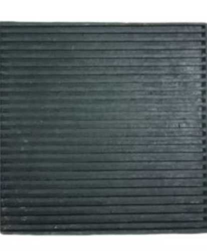 Black Square Rubber Anti Vibration Pad For Industrial