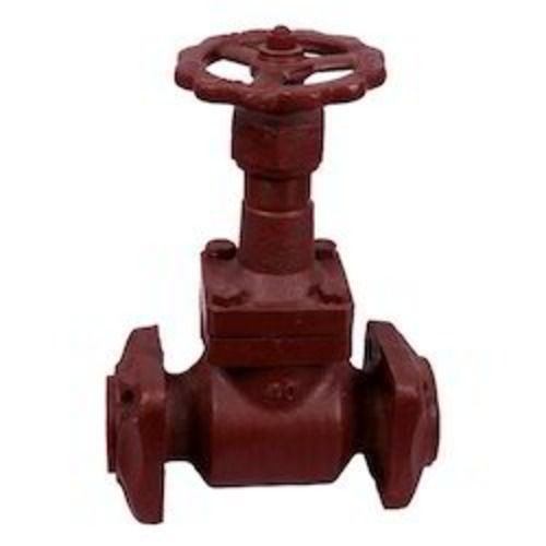 Maroon Paint Coated Manual Rust Proof Cast Iron Globe Valve For Industrial Uses Port Size: 15Mm