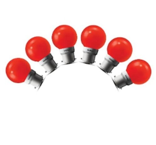 Plastic Red Color Wipro Safelite B22 0.5 Watt Led Night Lamp, Pack Of 6 Pieces