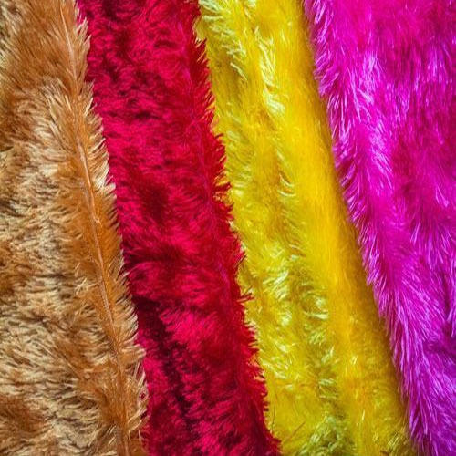 Soft Colored Fur Fabric For Garments Use