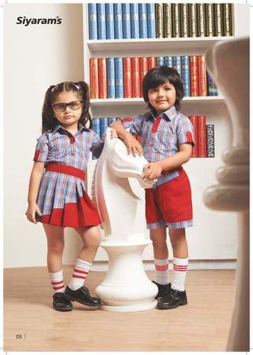 Washable Summer Friendly Cotton School Uniform For Primary Boys And Girls