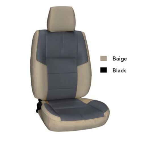 Washable And Comfortable Grey And Blue D3 Artificial Uv Resistant Leather Car Seat Cover