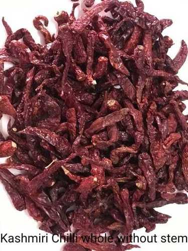 99 Percent Organic And Spicy Less Pungent Kashmiri Red Chili Without Stem 1 Kg  Moisture (%): 45%