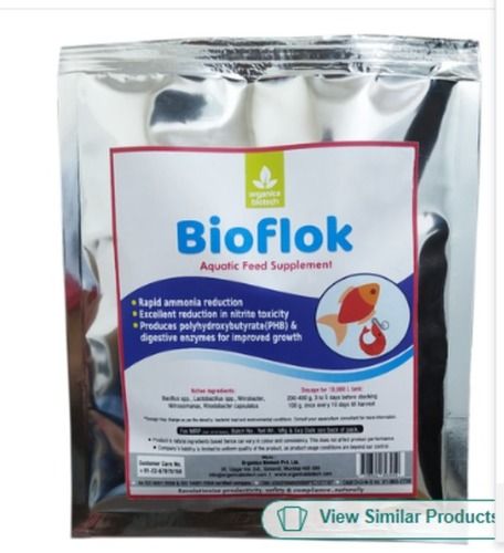 Bioflok Fish And Shrimps Aqua Probiotics Packaging Size, Help Maintain Water Quality 100 Gram 