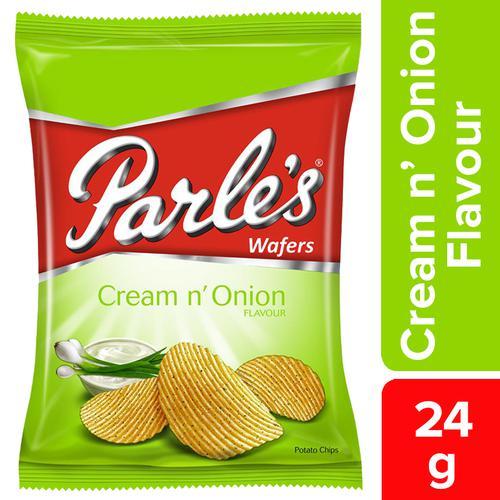 Potato Crisps Cream And Onion Flavour Dietary Preference Low Fat Pack Of 24G For Snacks