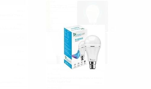 Good Quality White Syska Led Bulb 10 Watt And Related Voltage 220 V, Round Shape Body Material: Aluminum