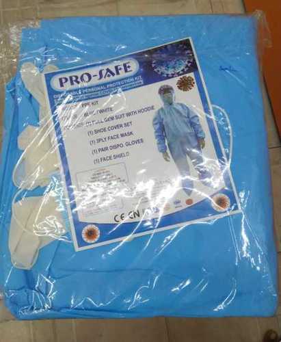 Blue Impeccable Finish Shrink Resistance Ppe Kit