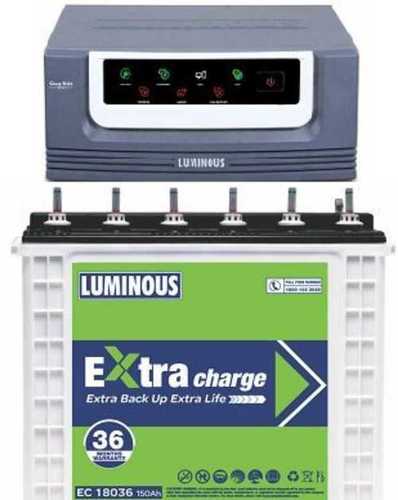 Luminous 150ah Extra Charge Tubular Inverter Battery For Home Usage, Rechargeable And Law Maintenance