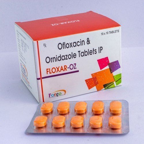 Ofloxacin & Ornidazole Tablets Ip With 10x10 Packing