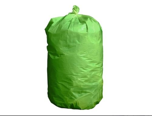 Pvc Plain Green Color Dustbin Garbage Bag With 15 Liter Size And Anti Tear Properties