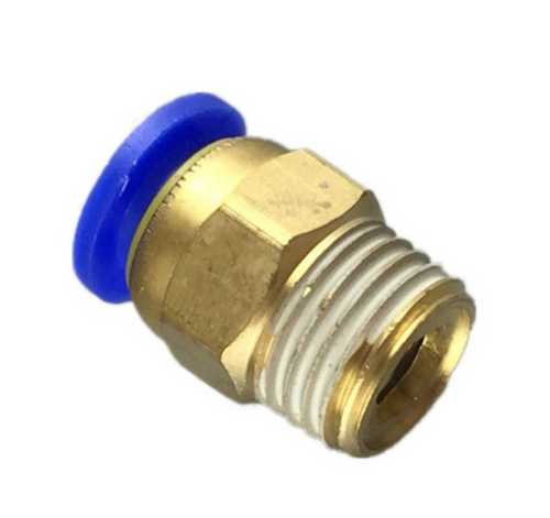 Ms Pneumatic Push Connector Fitting, Mild Steel Body Material, High Pressure Bearing Capacity