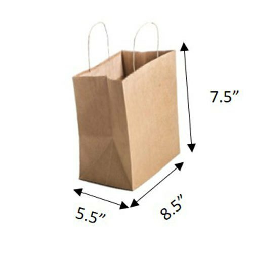 28 Bf 100 Gsm Rectangle Kraft Brown Paper Carry Bags Max Load: 2 ...