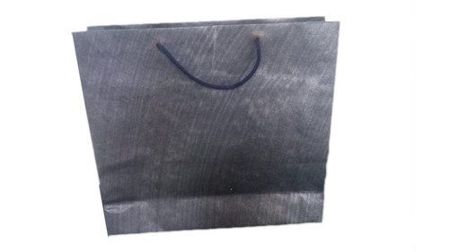 Black Color Fancy Design Paper Bags With Rope Handle And Easily Recyclable Max Load: 3  Kilograms (Kg)