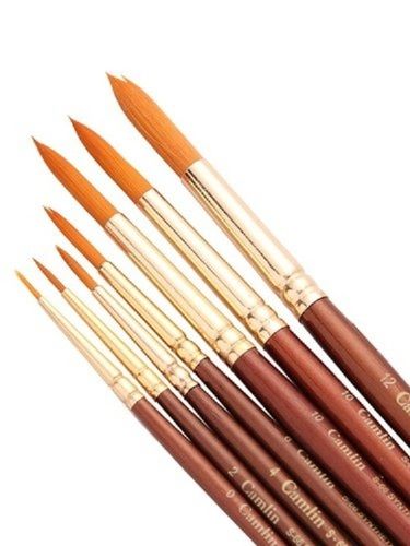 Camlin Brown Paint Brushes With Perfect Grip And Easy to Use, High Quality