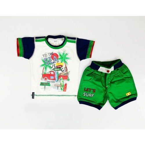 Children Casual Wear Light Weight And Comfortable Green White Baba Suit Age Group: 10