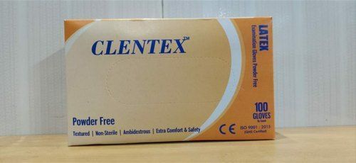 Extra Comfort And Safety Clentex Powder Free Latex Examination Gloves