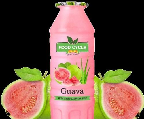 Food Cycle Healthy And Pulpy Guava Flavor Fruit Juice with Added Aloevera Pulp